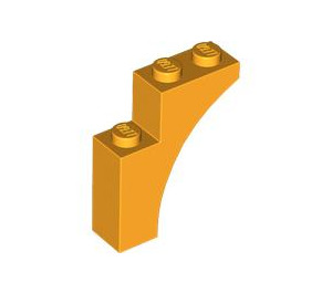 LEGO Helder Lichtoranje Boog 1 x 3 x 3 (13965)
