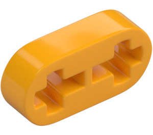 LEGO Leuchtendes helles Orange Balken 2 x 0.5 mit Achse Löcher (41677 / 44862)