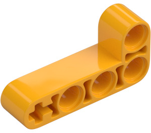 LEGO Lysorange Bjælke 2 x 4 Bøjet 90 grader, 2 og 4 Huller (32140 / 42137)