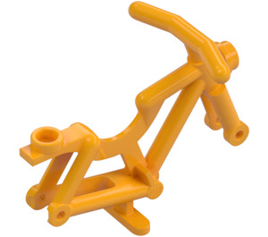 LEGO Leuchtendes helles Orange Fahrrad Rahmen mit Stand (4719 / 65574)