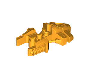 LEGO Orange clair brillant Bionicle Armor / Foot 4 x 7 x 2 (50919)