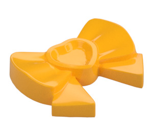 LEGO Bright Light Orange Bow with Heart and Ribbon (11618)