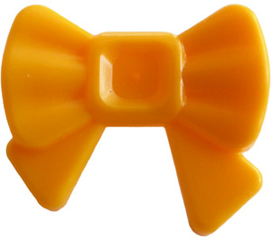 LEGO Bright Light Orange Bow with Ribbon