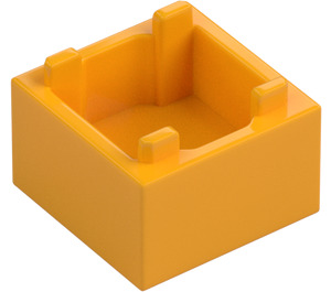 LEGO Leuchtendes helles Orange Box 2 x 2 (2821 / 59121)