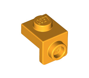 LEGO Orange clair brillant Support 1 x 1 avec 1 x 1 assiette Vers le bas (36841)