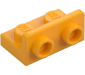 LEGO Leuchtendes helles Orange Halterung 1 x 2 mit 1 x 2 Oben (99780)