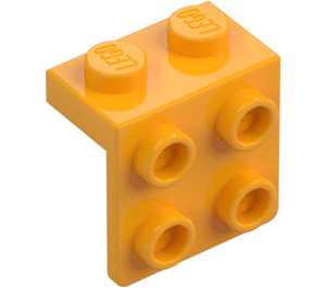 LEGO Arancione chiaro brillante Staffa 1 x 2 con 2 x 2 (21712 / 44728)