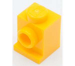 LEGO Helder Lichtoranje Steen 1 x 1 met Koplamp en Slot (4070 / 30069)