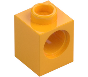 LEGO Bright Light Orange Brick 1 x 1 with Hole (6541)