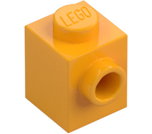 LEGO Leuchtendes helles Orange Stein 1 x 1 mit Noppe auf Ein(e) Seite (87087)