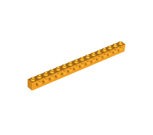 LEGO Orange clair brillant Brique 1 x 16 avec des trous (3703)