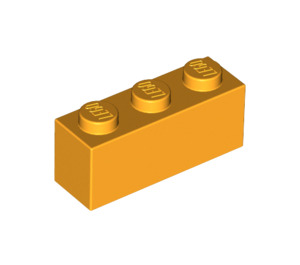 LEGO Helder Lichtoranje Steen 1 x 3 (3622 / 45505)
