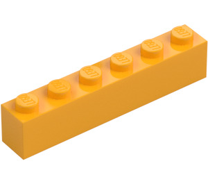 LEGO Bright Light Orange Brick 1 x 6 (3009 / 30611)