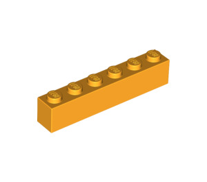 LEGO Bright Light Orange Brick 1 x 6 (3009 / 30611)