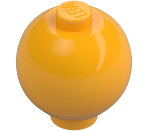 LEGO Jasnopomarańczowy Cegła 2 x 2 Okrągły Sphere (37837)