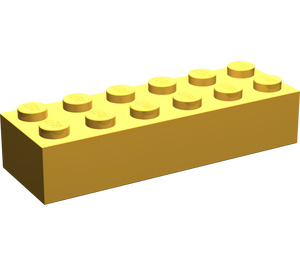 LEGO Helles Licht Orange Backstein 2 x 6 (2456 / 44237)