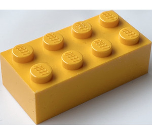 LEGO Helles Licht Orange Backstein Magnet - 2 x 4 (30160)