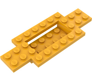 LEGO Orange clair brillant Voiture Base 10 x 4 x 2/3 avec 4 x 2 Centre Well (30029)