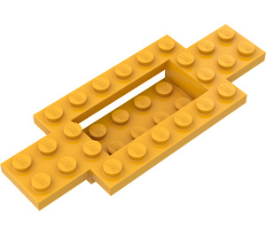 LEGO Orange clair brillant Auto Base 10 x 4 x 2/3 avec 4 x 2 Centre Well (30029)