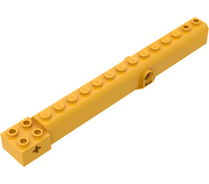 LEGO Bright Light Orange Crane Arm Outside with Pegholes (57779)