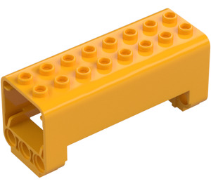 LEGO Orange clair brillant Grue Section 3 x 8 x 4 avec 6 Épingle des trous (3777)