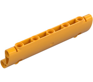 LEGO Orange clair brillant Incurvé Panneau 11 x 3 avec 2 Épingle des trous (62531)