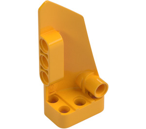 LEGO Lysorange buet Panel 3 Venstre (64683)