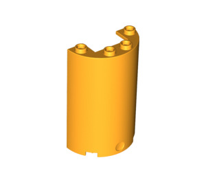 LEGO Helles Licht Orange Zylinder 2 x 4 x 5 Hälfte (35313 / 85941)