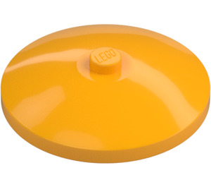 LEGO Lysorange Dish 4 x 4 (Solid knops) (3960 / 30065)