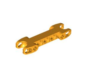 LEGO Bright Light Orange Double Ball Joint Connector with Squared Ends (61054)