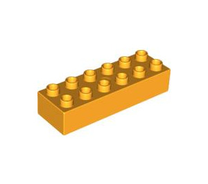 LEGO Orange clair brillant Duplo Brique 2 x 6 (2300)