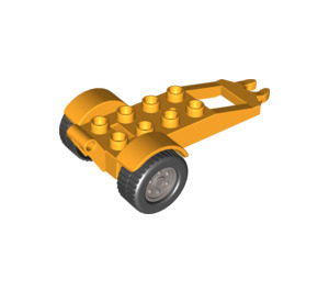 LEGO Bright Light Orange Duplo Tractor Trailer 5 x 6 x 2 (47450 / 47451)