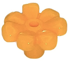 LEGO Bright Light Orange Flower with Squared Petals (with Reinforcement) (4367)