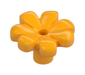 LEGO Bright Light Orange Flower with Squared Petals (without Reinforcement) (4367 / 32606)