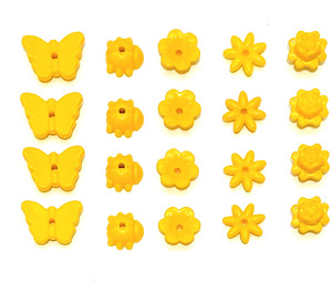 LEGO Bright Light Orange Friends Flower Accessories (93081)