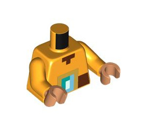LEGO Bright Light Orange Guardian Warrior Minifig Torso (973 / 76382)