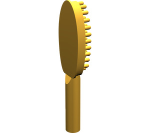 LEGO Helles Licht Orange Hairbrush mit langem Griff (14mm) (3852)