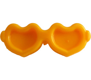 LEGO Orange clair brillant Heart-Shaped Sunglasses