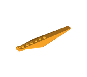 LEGO Bright Light Orange Hinge Plate 1 x 12 with Angled Sides and Tapered Ends (53031 / 57906)