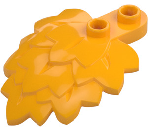 LEGO Leuchtendes helles Orange Blatt 1.3 x 4 x 5 Layered (5058)