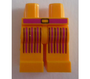 LEGO Helder Lichtoranje Poten met Riem en Groot Striped Pockets of Clown (3815)