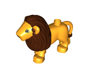 LEGO Bright Light Orange Male Lion (12044 / 34195)