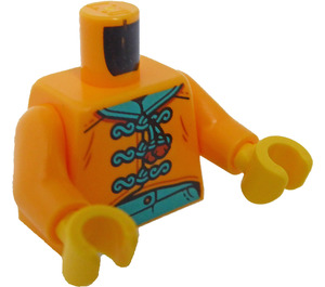 LEGO Helder lichtoranje Minifiguur Torso (973 / 76382)