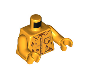 LEGO Lysorange Minifig Torso (973 / 76382)