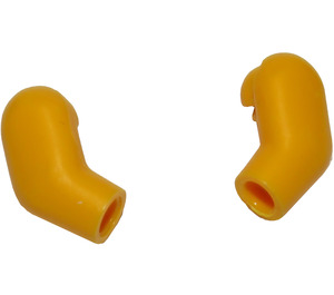 LEGO Bright Light Orange Minifigure Arms (Left and Right Pair)
