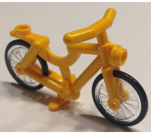 LEGO Bright Light Orange Minifigure Bicycle with Wheels and Tires
