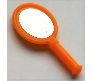 LEGO Orange clair brillant Mirror avec Oval Mirror Autocollant (72124)