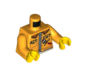 LEGO Naranja claro brillante Monkie Kid Minifigura Torso (973 / 76382)