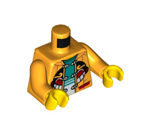 LEGO Jasnopomarańczowy Monkie Kid Minifigurka Tułów (973 / 76382)