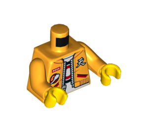 LEGO Bright Light Orange Monkie Kid (Relaxed) Minifig Torso (973 / 76382)